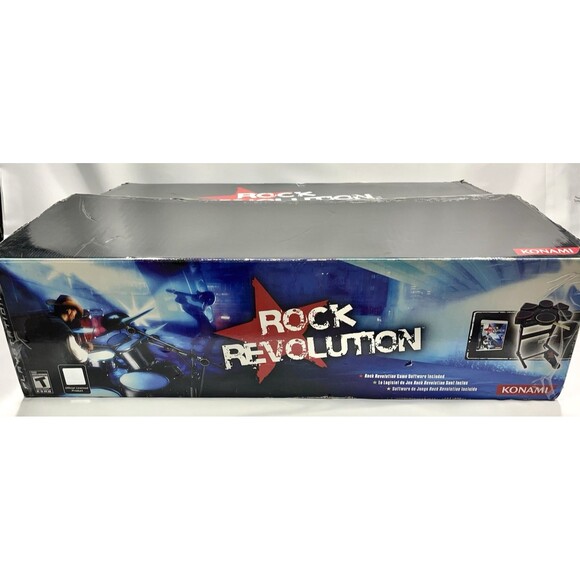 Rock Revolution 2008 Konami PlayStation 3 Drum Set Bundle New Open Box Complete - Picture 2 of 15